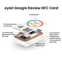 Carte-cadeau de paiement RFID de médias sociaux d'entreprise en PVC imprimé personnalisé avec code QR NFC pour puces carte d'examen étanche