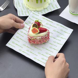 Custom Logo Disposable Greaseproof PE Coated Eco-Friendly Single-Sided Food <b>Wrapping</b> <b>Paper</b> for Hamburger Snacks Baking Bread - Product Image 2