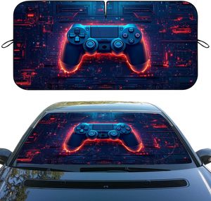 Parasol Plegable Universal para Parabrisas de Coche, con Diseño de Perros de Lujo, Impresión Digital en Fibra de Poliéster, Bloquea los Rayos UV - Product Image 6