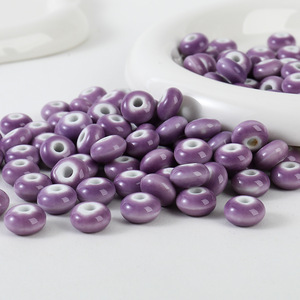 Cuentas Decorativas de Cerámica Vintage en Forma de Ábaco, Planas y Cilíndricas, Horneadas a Alta Temperatura, para Decoración del Hogar - Product Image 3