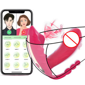 APP Control Wearable Panty Vibrator with Clit Sucking G Spot Vibrating <strong>Dildo</strong> Anal Beads Triple Stimulation Remote Female Sex Toy - Product Image 1