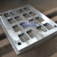 Pièces de concasseur de roche Plaque de mâchoire fixe et plaque de mâchoire mobile Moulage pour C100 Avec qualité d'origine