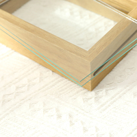Cadres photo en bois peints à la main, écologiques et créatifs, pour spécimens en verre double face, fleurs séchées, formats 5x7, 6x8 pouces et A4, vente en gros