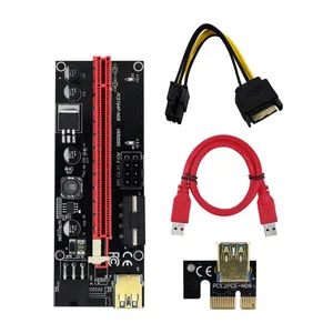 New VER 009S PCI-E 1X to 16X Riser 009S Card Extender PCI Express USB 3.0 Cable Power Gpu riser Adapter card