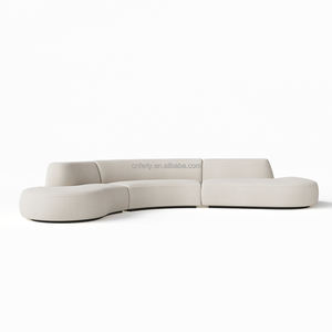 أريكة FERLY الفاخرة على الطراز الأمريكي لغرفة المعيشة، أريكة على شكل حرف U بذراع أيمن - Product Image 6