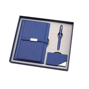 Promo Wholesale Luxury Business A5 <b>Journal</b> Water Bottle Set Customizable PU Leather A5 Notebook Gift Set With Pen, Thermal Mug - Product Image 3