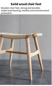 Wholesale Cheap Stackable Counter Height <strong>Foot</strong> <strong>Rattan</strong> Nordic Modern Wooden Kitchen Step Ottoman <strong>Stool</strong> - Product Image 5