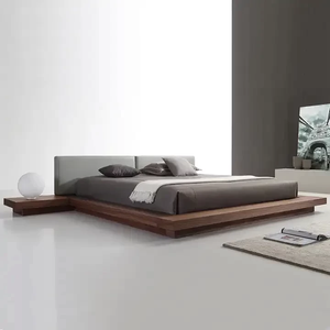 เตียงทาทามิ Jodhpuri Woods สีฮันนี่ พร้อมโครงสร้างไม้จริง ดีไซน์มินิมอล โครงเตียงเตี้ย และห้องนอนที่หรูหรา - Product Image 3