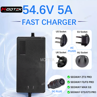 Chargeur ultra-rapide MODTEK 54,6V 5A 275W pour trottinettes électriques Ninebot Segway ZT3 PRO MAX G3 F3/F3PRO GT3/GT3 PRO