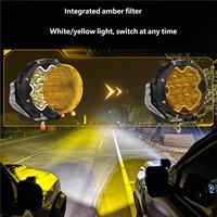 Phare LED tout-terrain 5 pouces, combiné spot et flood, étanche, 100W, super lumineux, pour Tank 300, Wrangler, Bronco, 4x4