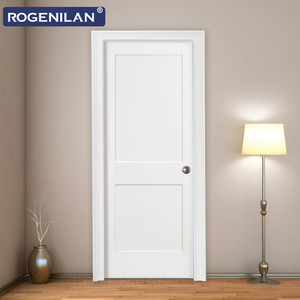 <span class=keywords><strong>Puerta</strong></span> Interior de Madera Precolgada Impermeable para Baño Rogenilan, Puertas Batientes de Madera con Cerradura - Product Image 1