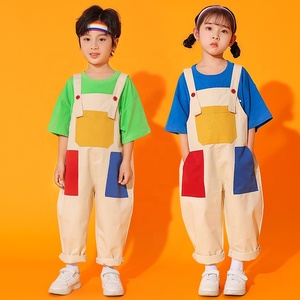 Overoles de Hip Hop <span class=keywords><strong>para</strong></span> Niños, Pantalones Cargo <span class=keywords><strong>para</strong></span> Niñas, Mono, <span class=keywords><strong>Ropa</strong></span> de Baile Urbano <span class=keywords><strong>para</strong></span> Niños, Disfraz <span class=keywords><strong>para</strong></span> Adolescentes, <span class=keywords><strong>Ropa</strong></span> Urbana <span class=keywords><strong>para</strong></span> Niños - Product Image 2