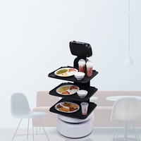 Robot de livraison de nourriture MiCity Factory en promotion, télécommandé, avec une charge utile de 30 kg, robot serveur de restaurant, navigation laser