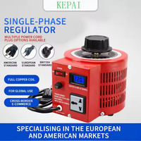 Transformateur à balais de charbon réglable monophasé 220V 110V American Standard 0-130V 0,5kva 1KVA Régulateur de tension AC