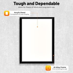 Wall Mounted LED Backlit Movie Poster Snap Frame Art Picture <b>Light</b> Box Advertising Display Lightbox <b>Signs</b> for Home Theater Wall - Product Image 2