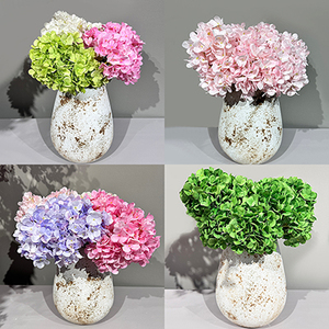 Boule de Fleurs d'Hortensia en Soie Artificielle Verte Imprimée en 3D Décoration de la Maison de Noël et de Mariage avec Peinture de Feuilles d'<span class=keywords><strong>Arbousier</strong></span> - Product Image 5