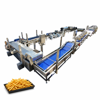 Productielijn voor Franse frieten, Amerikaanse frieten, automatische vrieslijn voor aardappelreepjes & productielijn voor Franse frieten