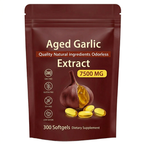 Capsule di Estratto di Aglio Invecchiato, Integratore Antiossidante Organico Senza Glutine, Supporto per il Sistema Immunitario, OEM - Product Image 1