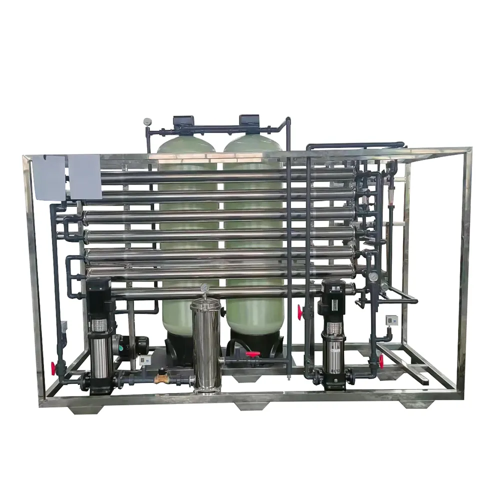 Sistema de tratamento de desalinação para água salgada, equipamento de tratamento de osmosis reverso de alta recuperação, desalinação de água salgada, 2.5t, sistema de tratamento de água marítima