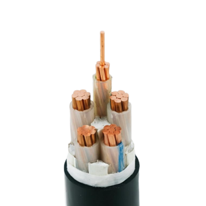 Câble d'alimentation en cuivre XLPE 0,6/1 kV ZC-YJV 4x50+1x25 mm² pour l'éclairage public et les infrastructures publiques - Product Image 1
