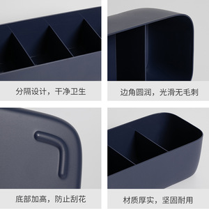 HeDou Clothing Organizer Five Compartment Sock Box Three Compartment Underwear Storage Drawer Divider For Dormitory Use - Product Image 5
