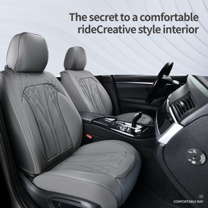 Meilleure vente nouvelle housse de siège en cuir de taille générale voiture quatre saisons housse de siège de voiture de mode classique vers l'avant - Product Image 6
