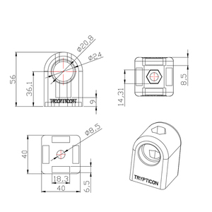 Chine Fournisseur ML-1021-10 Odm Oem Nylon Pivot Joint pour Profil En Aluminium Enfant Vélo Scooter Industrie 40*40 4040 - Product Image 4