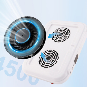 Aspirateur à poussière pour ongles à double ventilateur 170W, design ultra-plat, puissance réglable 4500 tr/min, pour manucure - Product Image 3
