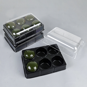 กล่องขนมและเค้กทรงกลมหกช่องบรรจุภัณฑ์อาหารแบบใช้แล้วทิ้งกล่องขนมสำหรับสัตว์เลี้ยงปรับแต่งได้ - Product Image 1