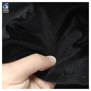 Vải nhung dệt kim mềm 240gsm bán buôn, chất liệu <span class=keywords><strong>polyester</strong></span> spandex co giãn, vải nhung Hàn Quốc dùng may quần áo - Product Image 3