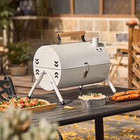 Mini barbecue pliant en acier inoxydable avec revêtement antirouille, chariot de barbecue au charbon de bois, barbecue pour plusieurs personnes, barbecue d'extérieur