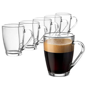 Taza de café de cristal grande para viaje, vaso decorativo para cerveza, leche, venta al por mayor - Product Image 2