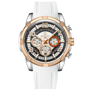 REWARD Chronograph Sport Mens Watches Fashion Brand Waterproof Silicone Man Quartz Watch Male <b>Clock</b> Relogio Masculino - Product Image 5