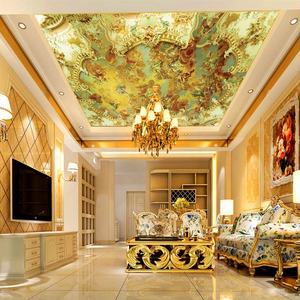 วอลเปเปอร์เพดานลายโบสถ์ 3 มิติ สไตล์ยุโรปย้อนยุค ภาพจิตรกรรมฝาผนังสั่งทำ - Product Image 5