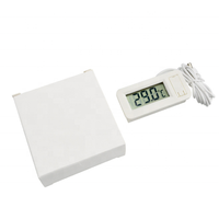 Termometer Digital Tertanam Baterai Depan TPM-30, Termometer Inkubator Tangki Ikan Akuarium Reptil Hewan Peliharaan