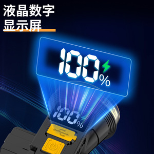 Linterna frontal LED de 5W recargable de 2000mAh con alcance de 50-100M para camping, pesca, exploración y trabajo. - Product Image 3