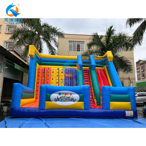 Mur d'escalade gonflable en PVC <span class=keywords><strong>de</strong></span> haute qualité, toboggan gonflable, mur d'escalade sec gonflable, toboggan d'escalade, parcours d'obstacles - Product Image 5