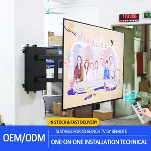 Support mural TV intelligent à <span class=keywords><strong>bras</strong></span> articulé en acier pour écrans de 40 à 86 pouces – Solution complète pour la maison connectée - Product Image 2