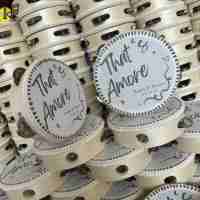 Conception personnelle Expédition directe d'usine Cérémonie de mariage Invité Tambourin Party Tambour solide et durable de 4 pouces en vente