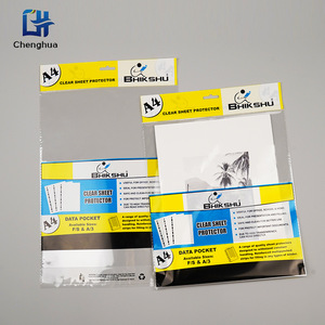 Bhikshu Clear <b>Sheet</b> Protector A4 <b>Transparent</b> <b>Plastic</b> Cover For Documents Office Stationery Protection - Product Image 3