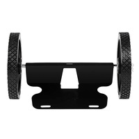 Nevera Portátil de Plástico Rotomoldeado BORIGHT de 12 Pulgadas con 2 Ruedas, 45/65QT, Carrito Utilitario para Camping, Resistente, Herramientas Personalizadas OEM, Negro