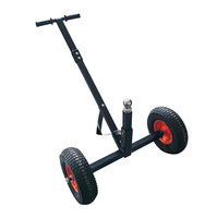 Chariot de remorquage de qualité supérieure avec capacité de 450 kg, hauteur de boule réglable de 48 à 66 cm, et pneus pneumatiques de 16 pouces