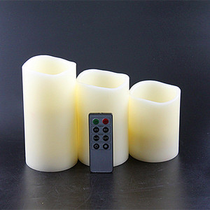 Telecomando a 8 tasti per candele tremolanti senza fiamma, colore avorio caldo, con timer - Product Image 3