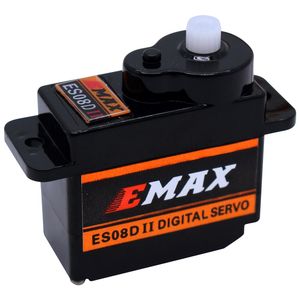 Servo Mini Metálico de Alta Sensibilidad EMAX 8g Original ES08A II, Servo Analógico para Avión y Helicóptero RC ES08MA - Product Image 2