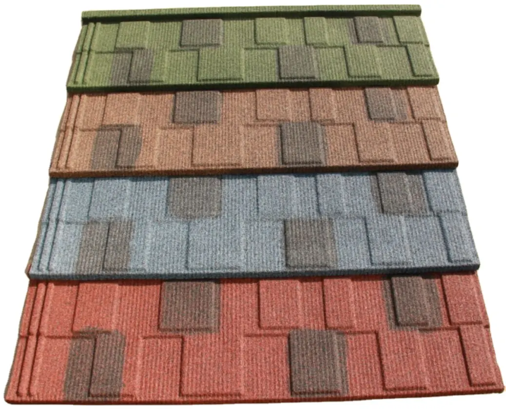 Carrelage de toit en pierre colorée, carreaux de ciment, de bonne qualité, 3d