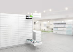 Columnas de Almacenamiento Médico, Estante Deslizante de Metal para Farmacia - Product Image 4