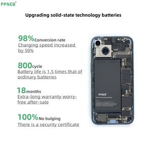 แบตเตอรี่โซลิดสเตทสำหรับ <span class=keywords><strong>iPhone</strong></span> <span class=keywords><strong>5g</strong></span> 6S 6 7 plus 8G X XR XS 11 12 13 14 15 PRO MAX แบตเตอรี่โทรศัพท์สำหรับ <span class=keywords><strong>iPhone</strong></span> - Product Image 2