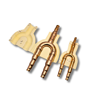 Raccord en Y pour système HVAC en cuivre, durable, résistant à la corrosion, conçu avec précision pour un flux d'air conditionné efficace - Product Image 1
