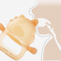 Anneau de dentition pour bébé en silicone de qualité alimentaire, mitaine de dentition pour les mains, jouet à mâcher, poignet de bébé mignon, nouvel arrivage