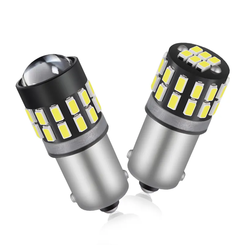 JIACHI FACTORY Super Bright 12V To 24V Car Led Lights BA9S T4W Led Bulbs 3014 30SMD Focos Interior License Plate Lamps Luz Luces